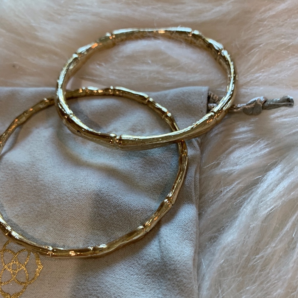 Kendra Scott Gold Bangle Bracelets